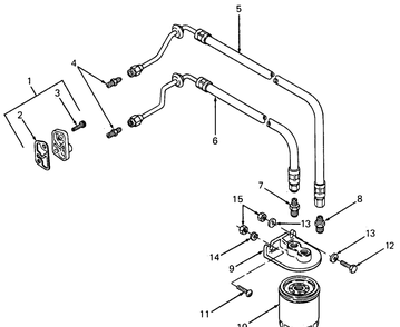 Oil Filter (Model 1872) Diagram and Parts List for 1872 2072-756300-799999-147730100-148720100-148730100-149720100-149730100 Cub Cadet Lawn Tractor